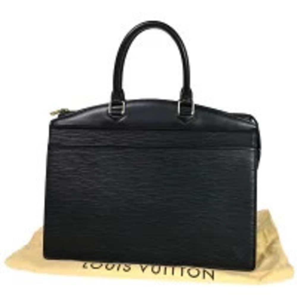 Louis Vuitton LV Riviera Handbag Epi Leather Black